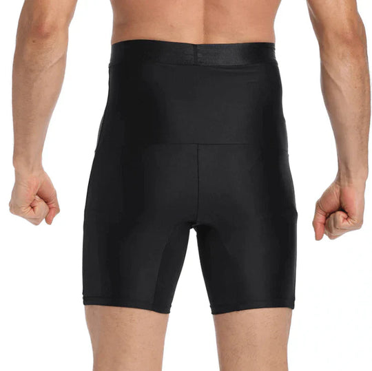 Menns Høy Midje Kompresjonsshorts U-Formet Design 4