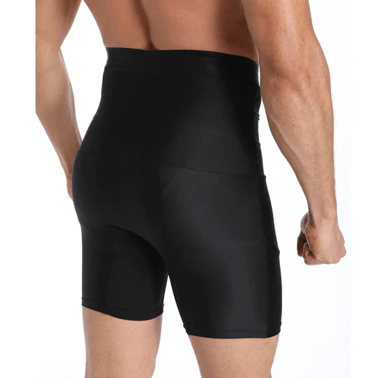 Menns Høy Midje Kompresjonsshorts U-Formet Design 5