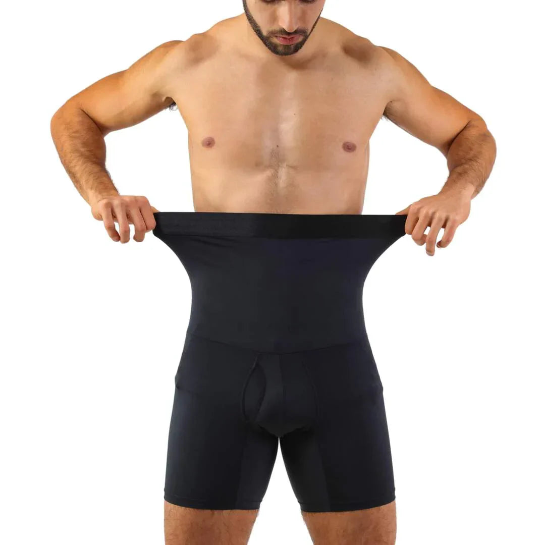 Menns Høy Midje Kompresjonsshorts U-Formet Design 6