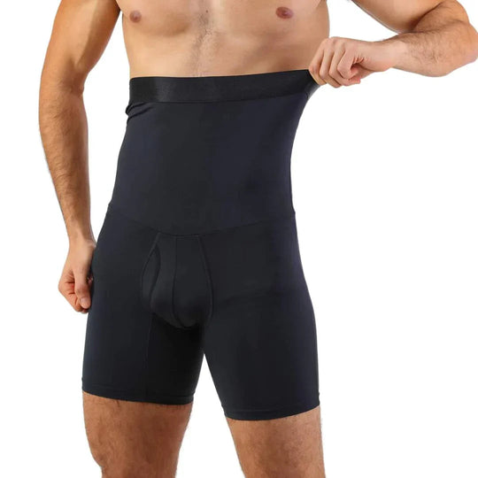 Menns Høy Midje Kompresjonsshorts U-Formet Design 7