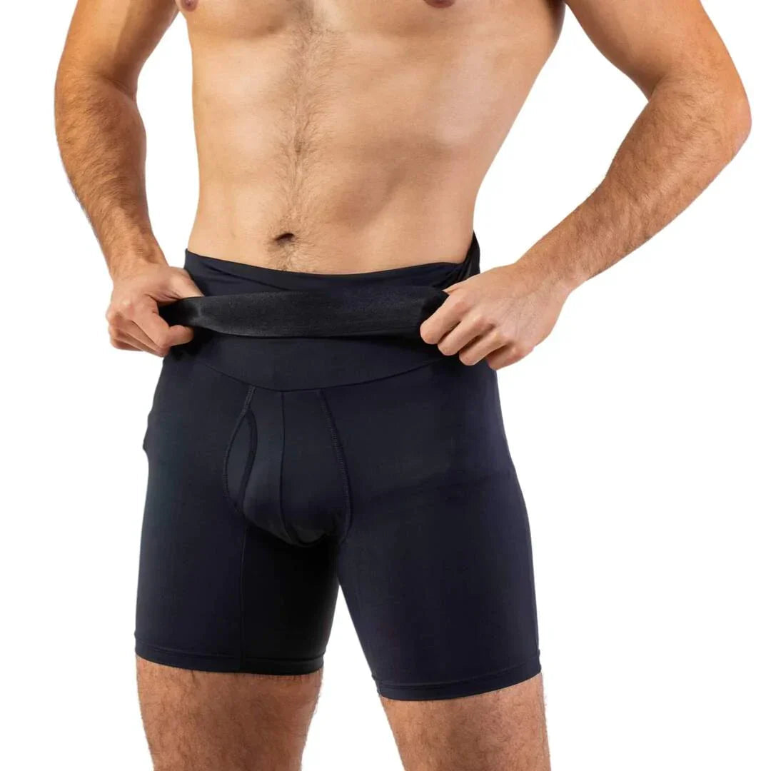 Menns Høy Midje Kompresjonsshorts U-Formet Design 8