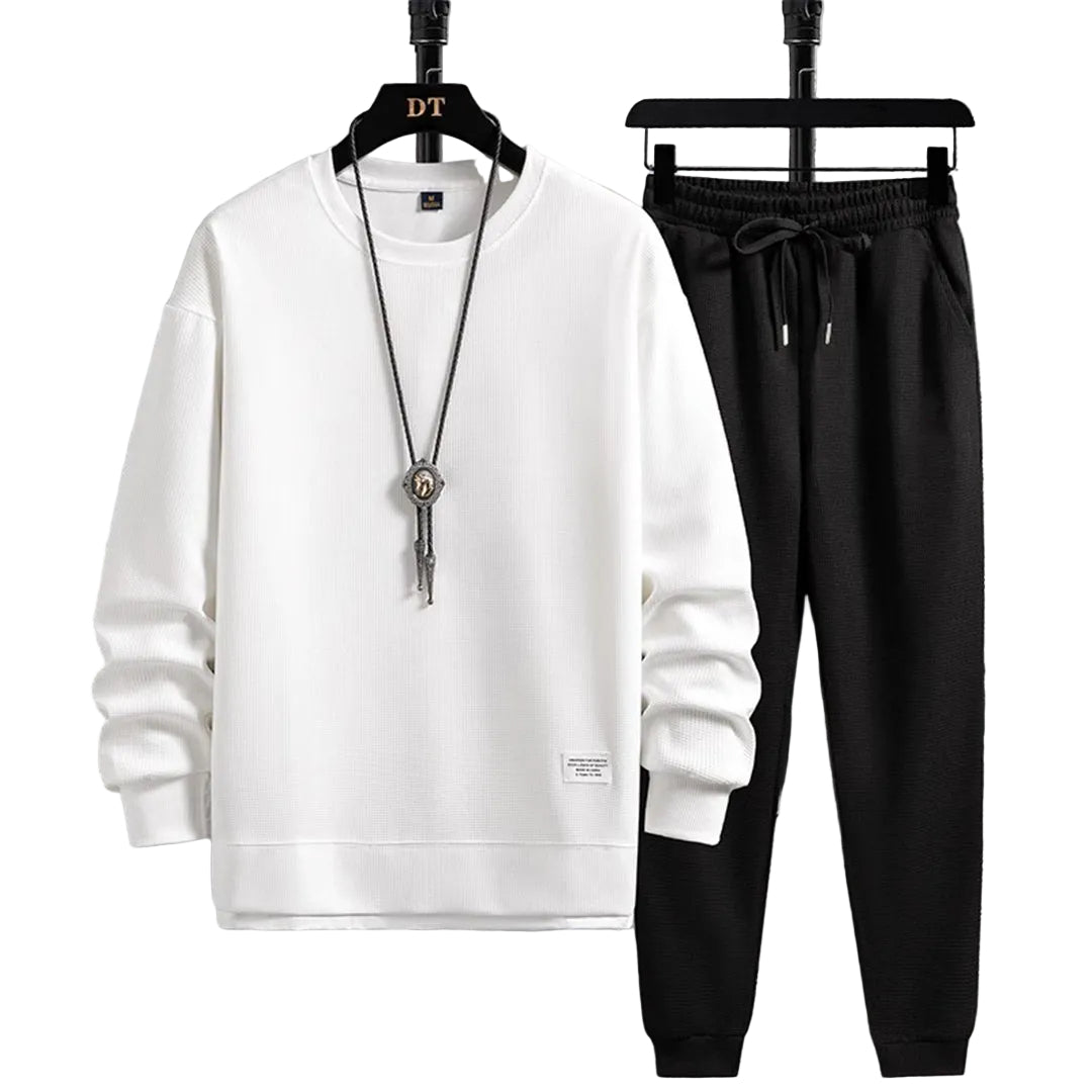 Menns Joggedress Set Trendy Design Komfortabel Passform 0