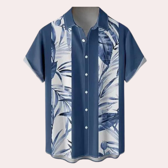 Menns Klassiske Retro Skjorte Korte Ermer 3