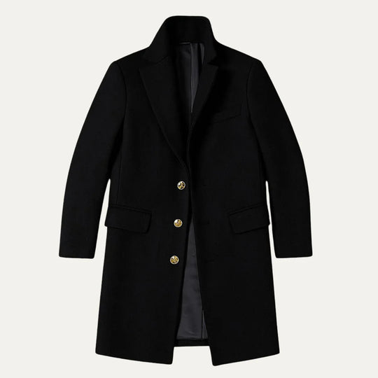Menns Lang Trenchcoat Klassisk Stil 3