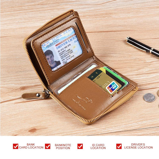 Menns Lommebok med RFID-Beskyttelse og Multifunksjonell Design 7