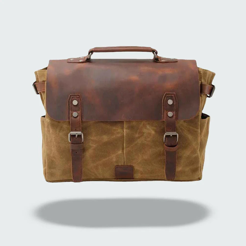 Menns Messenger-veske Retro Stil Med Justerbar Skulderrem 3