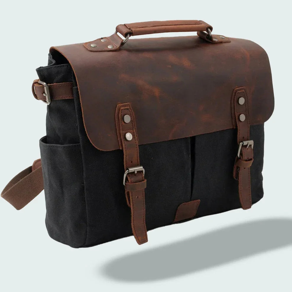 Menns Messenger-veske Retro Stil Med Justerbar Skulderrem 4