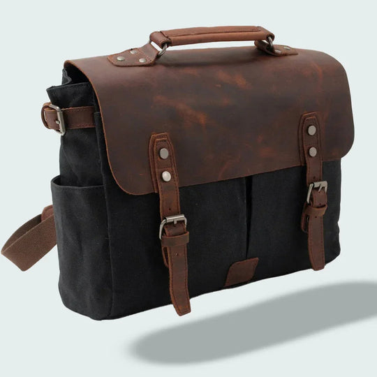 Menns Messenger-veske Retro Stil Med Justerbar Skulderrem 4