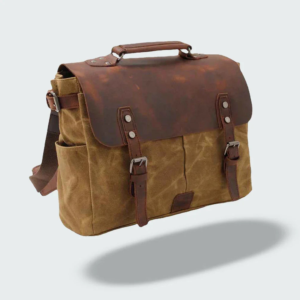 Menns Messenger-veske Retro Stil Med Justerbar Skulderrem 5