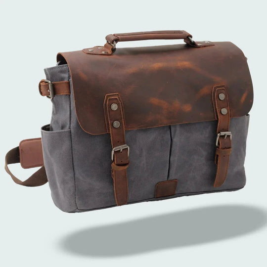 Menns Messenger-veske Retro Stil Med Justerbar Skulderrem 6