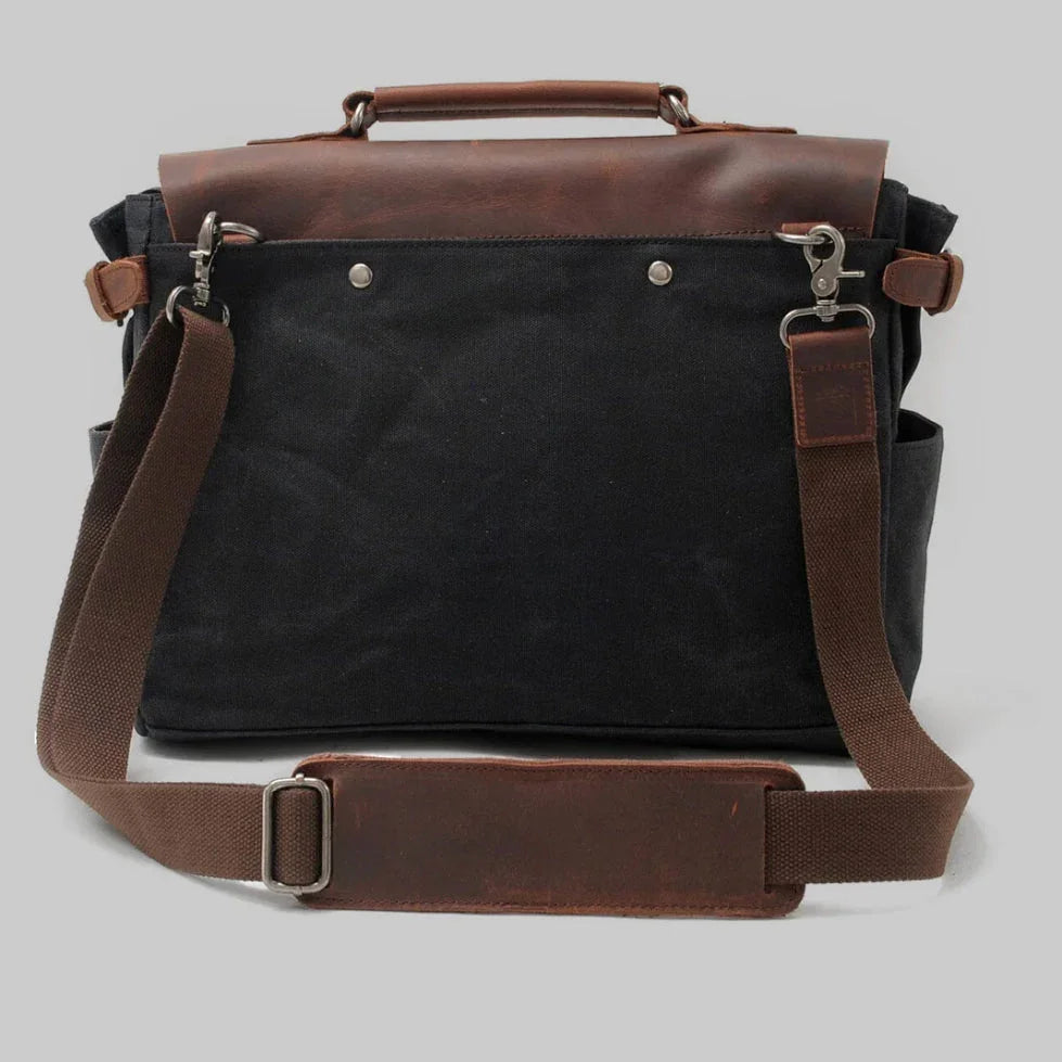 Menns Messenger-veske Retro Stil Med Justerbar Skulderrem 8