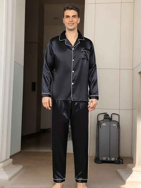 Menns Pyjamas med Klassisk Design 3