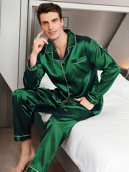Menns Pyjamas med Klassisk Design 4