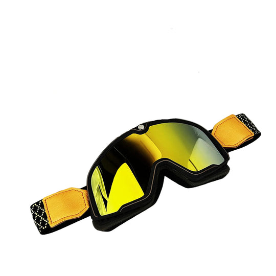 Menns Retro Motorsykkelbriller med UV-beskyttelse 0