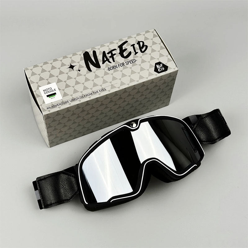 Menns Retro Motorsykkelbriller med UV-beskyttelse 15