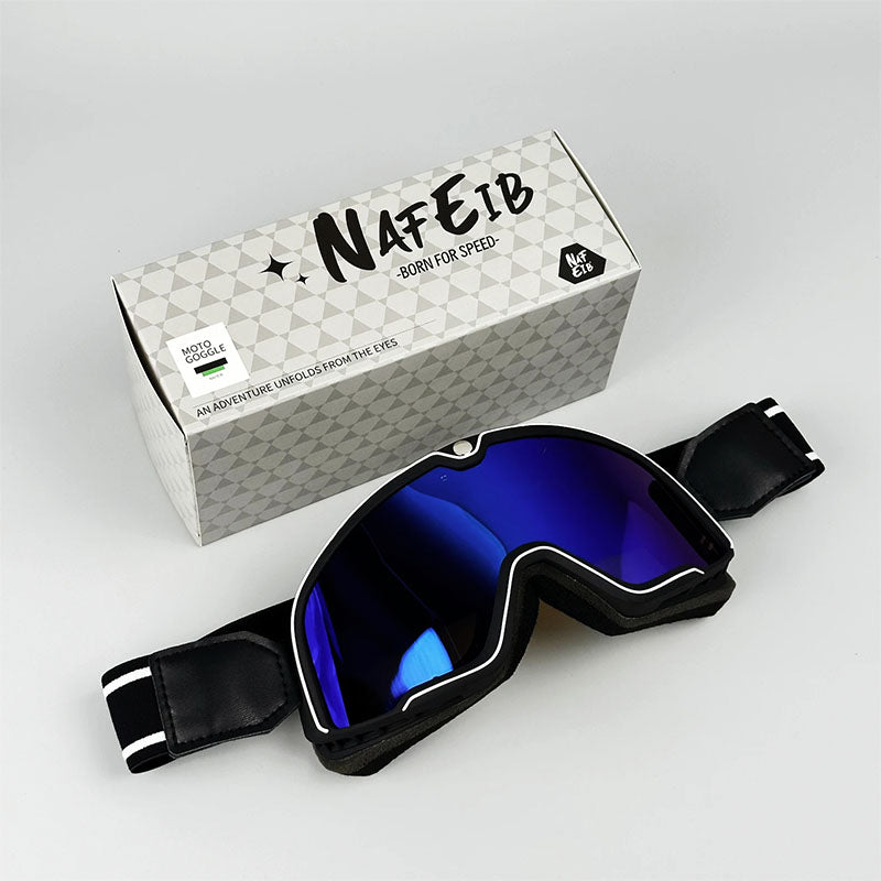 Menns Retro Motorsykkelbriller med UV-beskyttelse 7