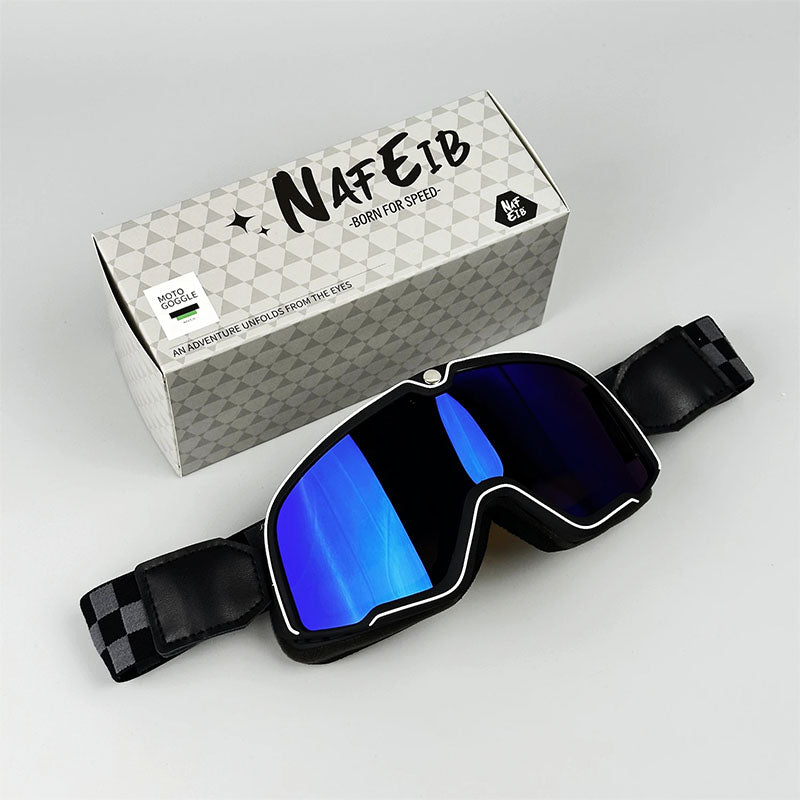 Menns Retro Motorsykkelbriller med UV-beskyttelse 9