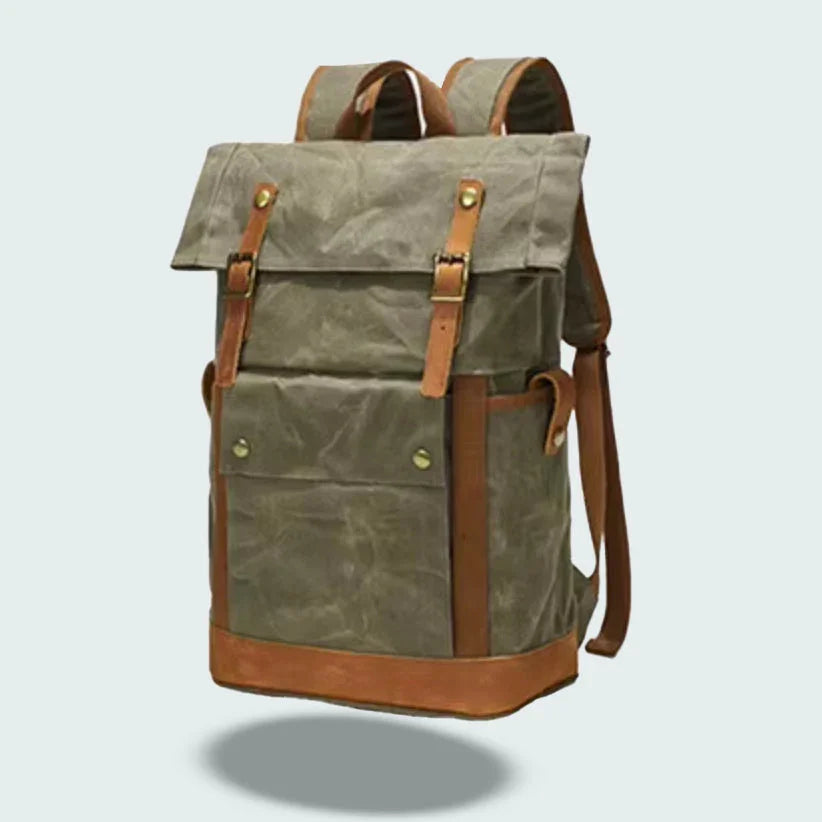 Menns Ryggsekk Vintage Utendørs Med Utvidbar Roll-Top Design 4