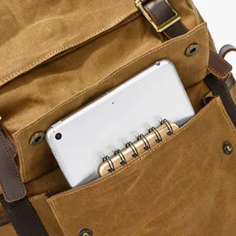 Menns Ryggsekk Vintage Utendørs Med Utvidbar Roll-Top Design 7