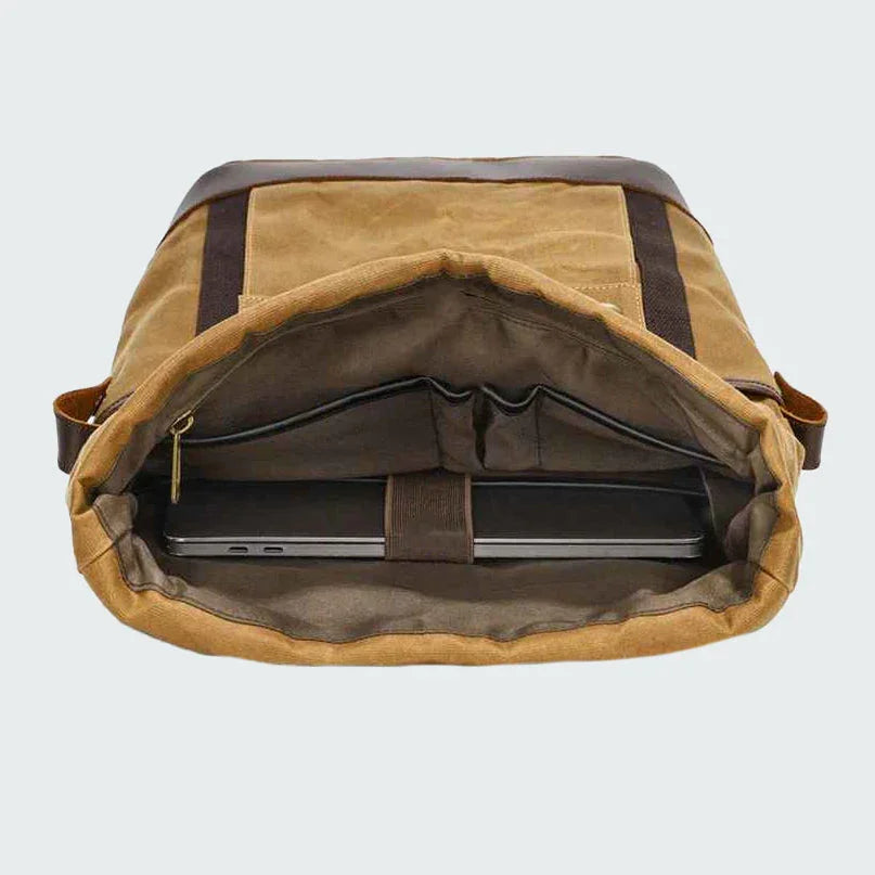 Menns Ryggsekk Vintage Utendørs Med Utvidbar Roll-Top Design 8