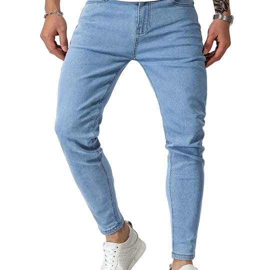 Menns Slim Fit Jeans Koniiske Ben Moderne Stil 0