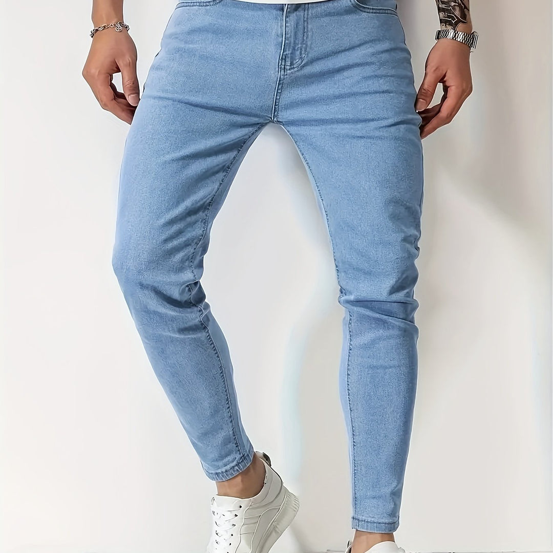 Menns Slim Fit Jeans Koniiske Ben Moderne Stil 1