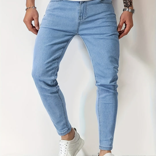 Menns Slim Fit Jeans Koniiske Ben Moderne Stil 1