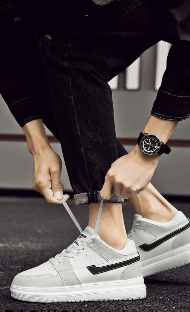 Menns Sneakers med Skjult Høydeøkning og Sklisikker Såle 1