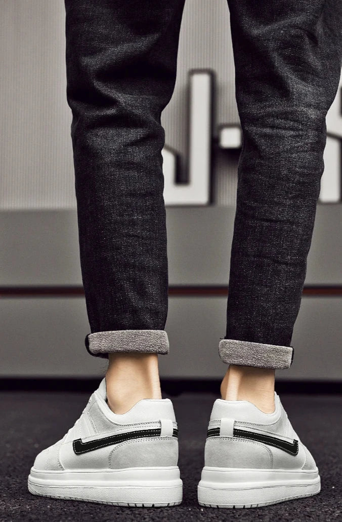 Menns Sneakers med Skjult Høydeøkning og Sklisikker Såle 2