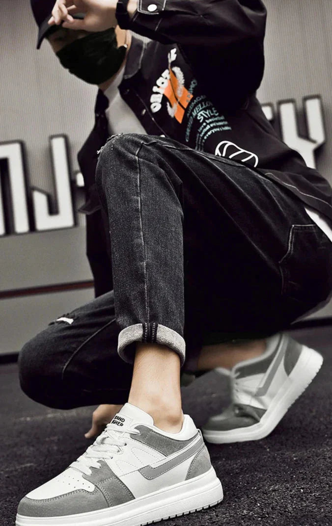 Menns Sneakers med Skjult Høydeøkning og Sklisikker Såle 3