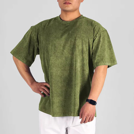 Menns T-skjorte Overdimensjonert Vintage Streetwear 11