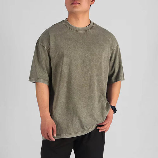 Menns T-skjorte Overdimensjonert Vintage Streetwear 13