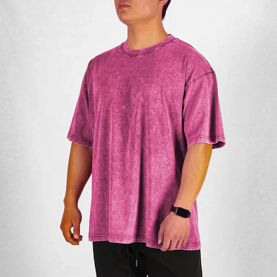 Menns T-skjorte Overdimensjonert Vintage Streetwear 14