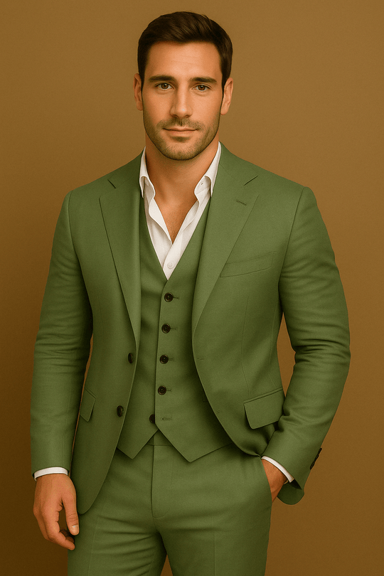 Menns Tredelt Dress Sett til Bryllup og Arrangementer 10