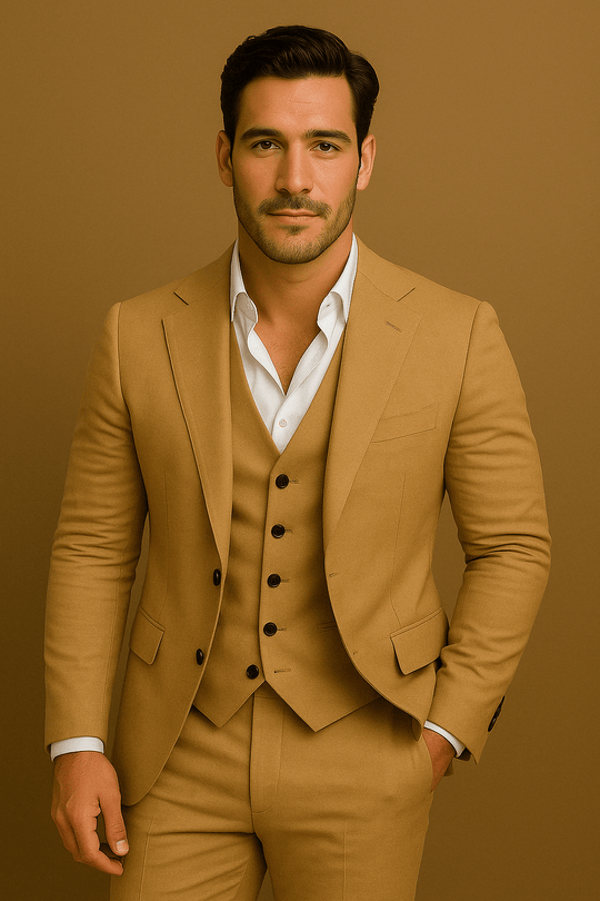 Menns Tredelt Dress Sett til Bryllup og Arrangementer 2