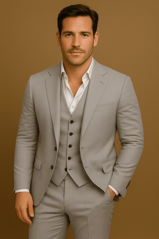 Menns Tredelt Dress Sett til Bryllup og Arrangementer 5