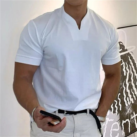 Menns V-hals Treningstopp Sporty Stil 0