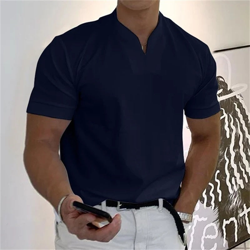 Menns V-hals Treningstopp Sporty Stil 1