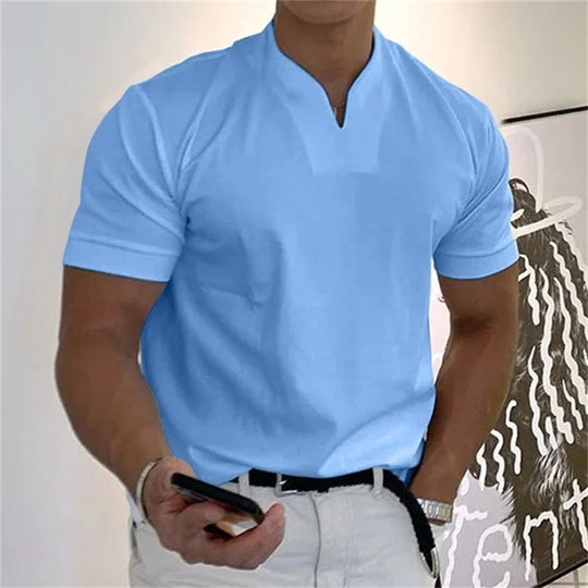 Menns V-hals Treningstopp Sporty Stil 5