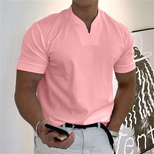 Menns V-hals Treningstopp Sporty Stil 6