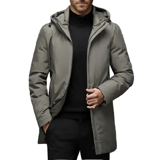 Menns Vinterjakke Slank Design Vindtett 0