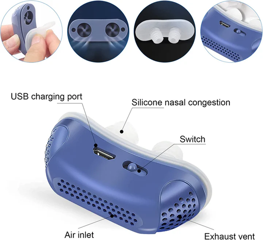 Mikro CPAP Enhet for Snorking Kompakt og Stillegående 1