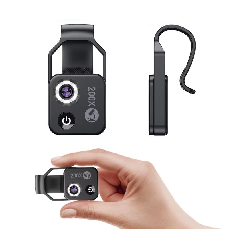 Mikroskoplinse for Smartphone 200X Forstørrelse 4