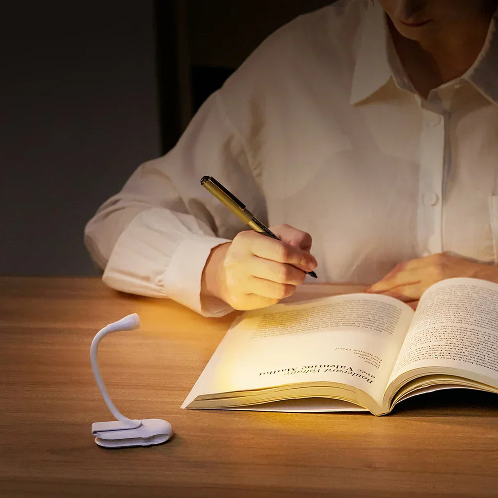 Mini Clip-On Boklampe Justerbar LED 2