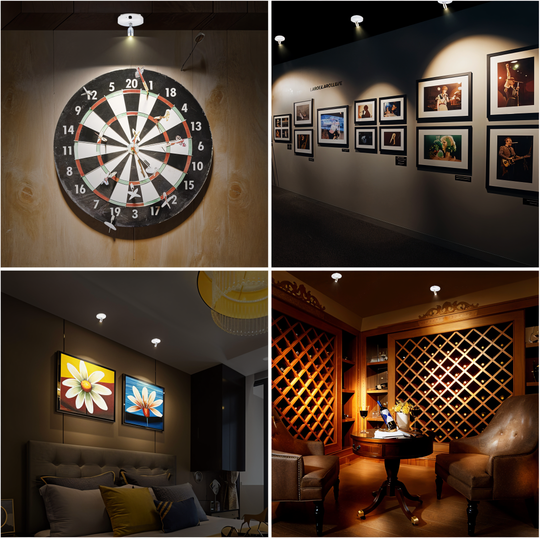 Mini LED Spotlight Trådløs Belysning Dimbart Kompakt Design 5