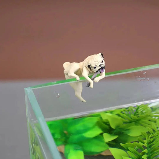Mini Tegneserie Hund Ornament for Akvarium Dekorasjon 3