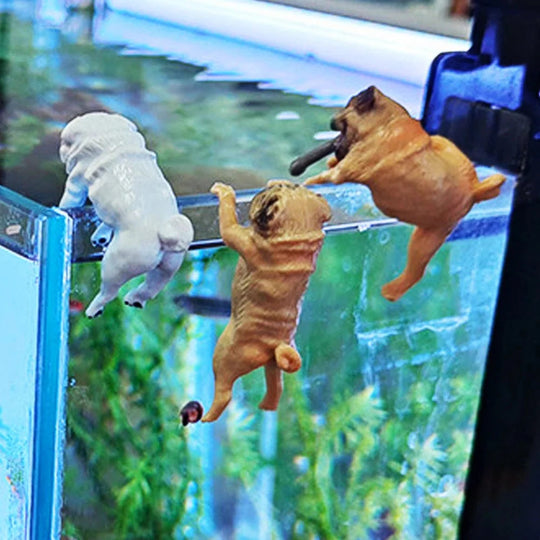 Mini Tegneserie Hund Ornament for Akvarium Dekorasjon 5