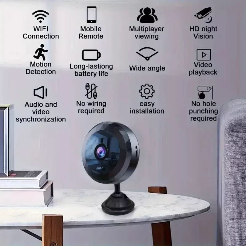 Mini WiFi-kamera for diskret overvåking 4