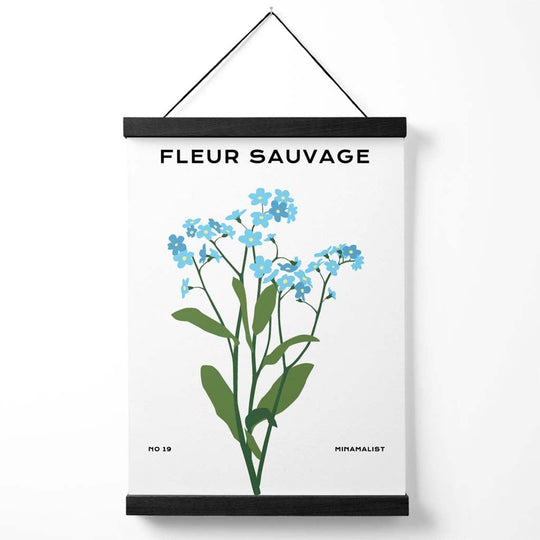 Minimalistisk Plakat med Forglemmegei Design 0