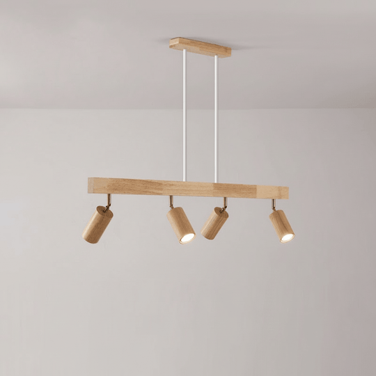 Minimalistisk Taklampe i Heltre med Justerbar Lysretning 19